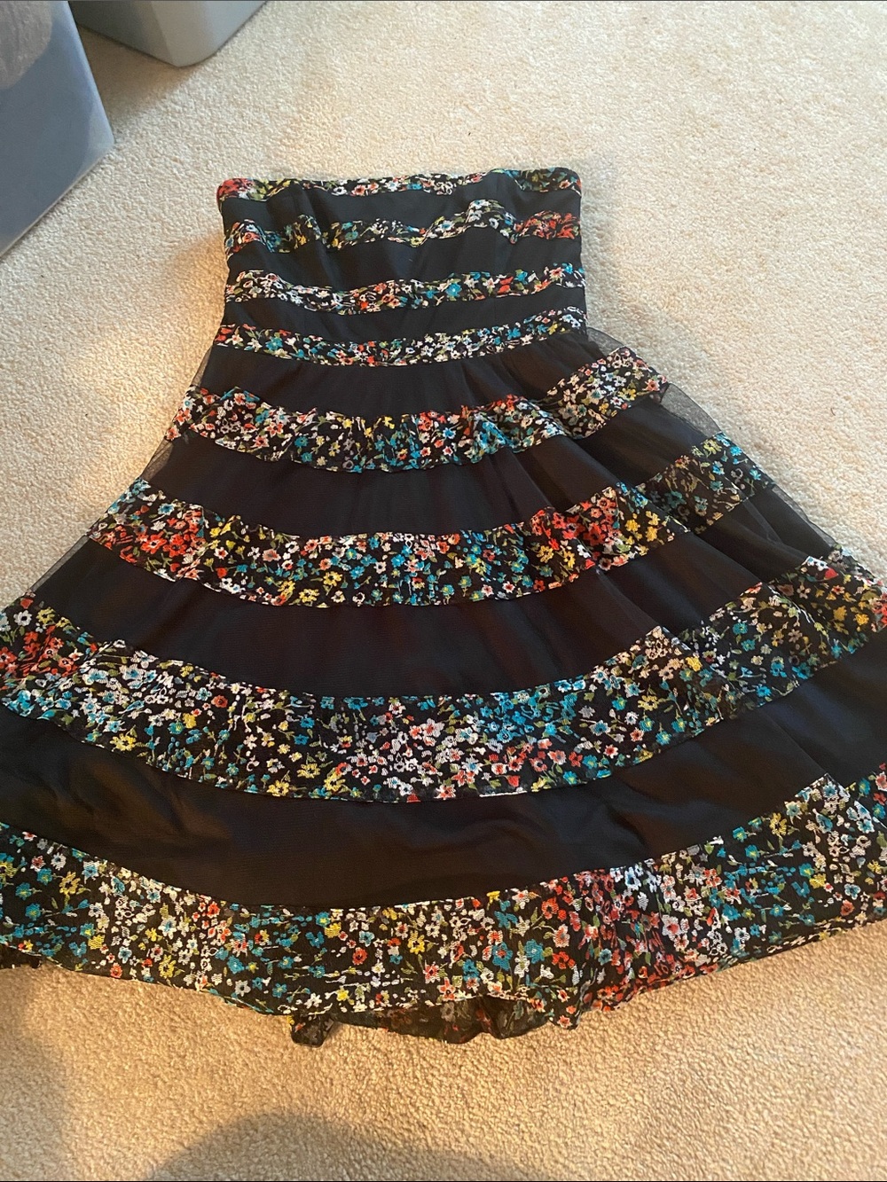 Vintage Betsy Johnson strapless dress size 10 - Picture 13 of 14